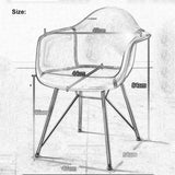 ECBETCR ChaisesChaises d'appoint de Style Industriel pour Salle à Manger, pub, café, fauteuils d'appoint, Club, siège en Cuir et Pieds en métal, Taille : 47 x 54 x 84 cm, 5 Couleurs.