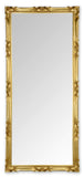 MO.WA Miroir Mural Classique 82x182, Grand Cadre Baroque Feuille d'or, Miroirs Bois, Pleine Longueur, Miroir Long Cadre Baroque, Miroir Classique, Made in Italy