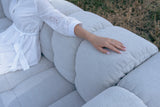 BALOO Canapé 2 Places 200cm - Design Moderne & Grand Confort Tissu Moly (Beige)