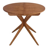 Ragaba Ronde Extensible Table à Manger 90cm Jubi Bois Chêne