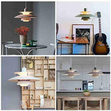 UIOPPOI Lampe Suspendue PH5 avec Douille Compatible E27 pour éclairage Moderne, Lustre en Aluminium de Style Nordique pour la décoration de la Maison et du Restaurant