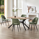 ANVOFONG Chaise de Salle à Manger Lot de 2,Chaise de Cuisine avec Pieds IndéPendants,Chaise Coiffeuse Tapissée en Velours Côtelé,Vert Armée Loungesessel,pour Salle à Manger,Salon,Cuisine,Chambre