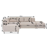 Kare Design Canapé d'angle Infinity Gauche crème