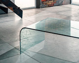 IMAGO FACTORY Grace | Table en Verre - Table Basse Transparente, Table de Salon Basse, Meubles de Salon en Verre, Design Moderne, Made in Italy, 110cm x 12mm