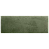DHOME Tête de lit en Velours Côtelé uni Haute Gamme Moderne Tête de lit Capitonnée, Chambre de Luxe, Rembourrée (Vert forêt, 160cm)