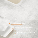 CEYIRO Tapis Salon Tapis Chambre 160x230CM, Dessous Antidérapant, Doux Moelleux (Blanc, 160x230cm)