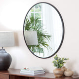 Decorline Adelina Miroir circulaire Noir 76,2 x 76,2 cm
