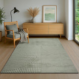 the carpet Everest - Tapis Salon Moderne à Poils Courts avec Effet de Haut en Bas, Effet 3D, Haute densité de Poils et agréablement Doux, Vert, 200 x 290 cm