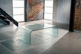 IMAGO FACTORY Grace | Table en Verre - Table Basse Transparente, Table de Salon Basse, Meubles de Salon en Verre, Design Moderne, Made in Italy, 110cm x 12mm