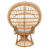 Atmosphera - Fauteuil Paon Takta en Rotin, L 115 x P 65 x H 150 cm avec Coussin - pour Salon, Chambre, Intérieur