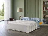 EVERGREENWEB Canapé-lit 3 Places Convertible en Lit avec Matelas 160x190 Effet Massant 0rthopédique, Extensible Sofa Bed Pliable, Housse Déhoussable et Lavable Couleur Jaune, 2 Coussins Inclus | EDITH