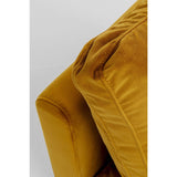 Kare Design Fauteuil Discovery Velours Ocre
