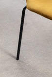SKLUM Lot de 2 chaises de Salle à Manger empilables en Velours Uit Noir Moutarde