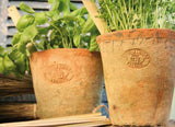 Esschert Design AT01 Lot de 3 Pots Ronds en Terre Cuite Vieilli 16 x 16 x 17 cm