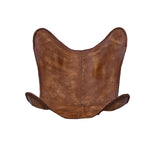 Chaise ARM en cuir marron/Chaise papillon en cuir Décoration de la maison/Présenté par Leder_artesanía