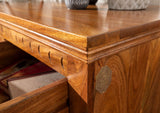 MASSIVMOEBEL24.DE Buffet - Bois Massif d'acacia laqué (Miel) - Style Colonial - Oxford #0424