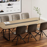 Wohenster Chaise de salle à manger pivotante à 360 ° en cuir synthétique - Design pivotant à 360 ° - Pour cuisine, salon, restaurant - Marron vintage