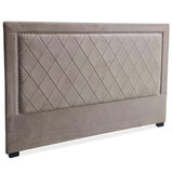 Tête de lit Meghan 180cm Velours Taupe
