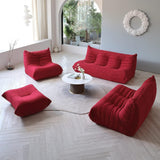 Canapé de sol paresseux de taille double, pouf poire en velours pelucheux, chaise de cheminée, canapé Togo pour salon, chambre à coucher, salon, bureau – Confortable 2 places, couleur B