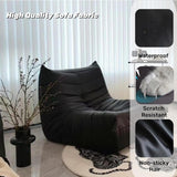 Togo – Chaise longue en daim doux, mousse de qualité supérieure, canapé de sol paresseux, pouf d'angle, fauteuil d'appoint marron sans accoudoirs pour salon, bureau (rose)