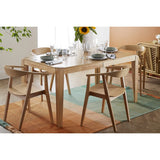 Miliboo Table Extensible rallonges intégrées rectangulaire en Bois Clair L150-180 cm Bolly