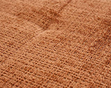 Lisa Design - Rune - Fauteuil en Velours texturé, Rouille