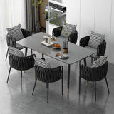 YBLANDRV Chaise De Salle à Manger, Ensemble 2 PièCes en Velours Noir Pied-De-Poule, Fauteuil en Cuir, Pieds en Bois Massif, AdaptéE Aux CaféS Et ThéS Au Lait (A)