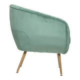 Atmosphera - Fauteuil Solaro - Vert céladon - Velours