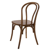 Oviala Lot de 2 chaises Style bistrot en Bois d'orme foncé