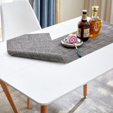 LafeuR Lot de 6 chaises de jardin avec table rectangulaire 110 x 70 cm, pour terrasse, balcon, salon de jardin pour 6 personnes (table à manger blanche + 6 chaises blanches)