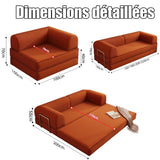 Kgfvesdc Canapé Modulable en Mousse,Canapé D Angle Convertible Compressé sous Vide [Largeur : 2.2 M / 2 Dossier,Bleu,Aucun Montage NéCessaire] ExpéDié Compressé Convient Convient pour Le Salon Bureau