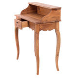 DESIGN DELIGHTS Napoléon en bois massif vintage - 80 x 92 x 40 cm (l x H x P) - Acajou - Style shabby - Bureau de style colonial - Couleur : 08 miel ciré