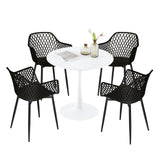 buybyroom Table de Salle à Manger Ronde Blanche bistrot Table de Cuisine Table Table Table de Salle à Manger Table