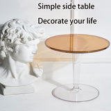 XIAOZHUANGXIONG Petite Table Basse Ronde, Table D'appoint Bout, Table D'appoint pour Le Salon, Meuble De Salon Tendance Pied, Solide Et Robuste, Décorative Moderne (Color : All Solid White)