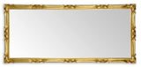 MO.WA Miroir Mural Classique 82x182, Grand Cadre Baroque Feuille d'or, Miroirs Bois, Pleine Longueur, Miroir Long Cadre Baroque, Miroir Classique, Made in Italy