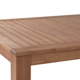 Ensemble Repas de Jardin 6 Places Table et 2 Bancs en Bois d'Eucalyptus Clair pour Jardin ou Terrasse Rustique Monsano Beliani