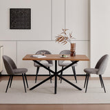 JZGORC Lot de 2 Chaise de Salle à Manger, Chaise de Salle à Manger Teddy en Velours Doux, Chaises de Cuisine avec Siège Moelleux et Accoudoirs, Pieds en Métal - Gris