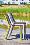 METRO Professional Chaise de terrasse PAM, Polypropylène, 47 x 56 x 79 cm, Empilable, Jaune Moutarde (Jaune Moutarde)