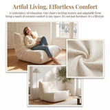 Fucxeoy Fauteuil Togo, Fauteuil Poire d'angle, Canapé d'angle Confortable, Lounge Ergonomique en Mousse, pour Salon, Chambre, dortoir, Salon, Bureau