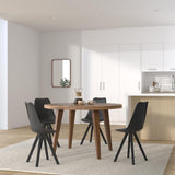 FineBuy Chaise de Salle à Manger Noir Lot de 2 Plastique/Similicuir Design Rétro | Chaise Cuisine avec Dossier et Jambes Noires | Chaise rembourrée Capacité de Charge maximale 110 kg