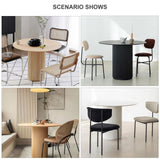 GLDWEY Table Salle à Manger Ronde 2-4 Personnes pour Salon Cuisine Bois Massif, Table de Cuisine Table Basse de Loisirs Meubles de Restaurant Table de Salle à Manger Disponible(Size:80cm,Color:Blanc)