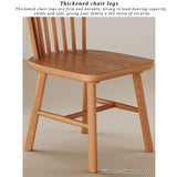 NCLOYN Chaises de Salle à Manger Windsor, Chaise de Cuisine en Bois Massif avec Dossier à Barreaux, Chaise de Ferme en Chêne pour Salle à Manger, Cuisine, Restaurant(4 Pack, Walnut)