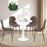 buybyroom Table de Salle à Manger Ronde Blanche bistrot Table de Cuisine Table Table Table de Salle à Manger Table