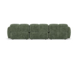 Lisa Design - Grace - canapé modulable d'angle réversible 4 Places en Velours texturé, Vert Sauge