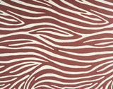 Lisa Design - Onyx - canapé Droit 2 Places zèbre en Velours, Marron/Blanc