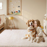 Sour Lemon Tapis de Salon, à Poils Longs, Tapis Chambre Gris, 200 x 300 cm, antidérapant, Extra Large, Moelleux et Moderne, pour Chambre à Coucher, Chambre d'enfant