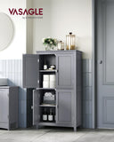 VASAGLE Meuble de Salle de Bain, Armoire de Rangement, 4 Portes