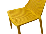 METRO Professional Chaise de terrasse PAM, Polypropylène, 47 x 56 x 79 cm, Empilable, Jaune Moutarde (Jaune Moutarde)
