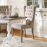 Loberon Chaise Sudbury - frêne, Velours Polyester - H/L/P env. 104/51 / 63 cm - crème, crème