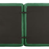 YEHTOKHOME Canapé 3 Places en Velours Côtelé avec 3 Coussins, Fauteuil avec Accoudoirs et Dessous Antidérapant, Confort Cloud sans Montage, Canapé Modulable (3, Vert)